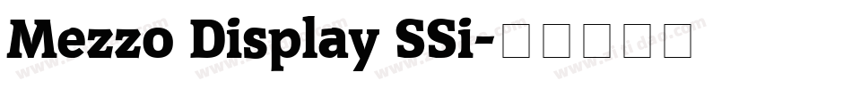 Mezzo Display SSi字体转换